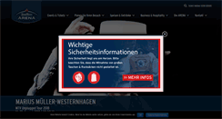 Desktop Screenshot of koenig-pilsener-arena.de